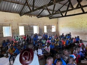 School classroom in a Uganda village