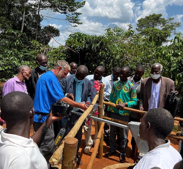 Cliff Steele visiting a water well